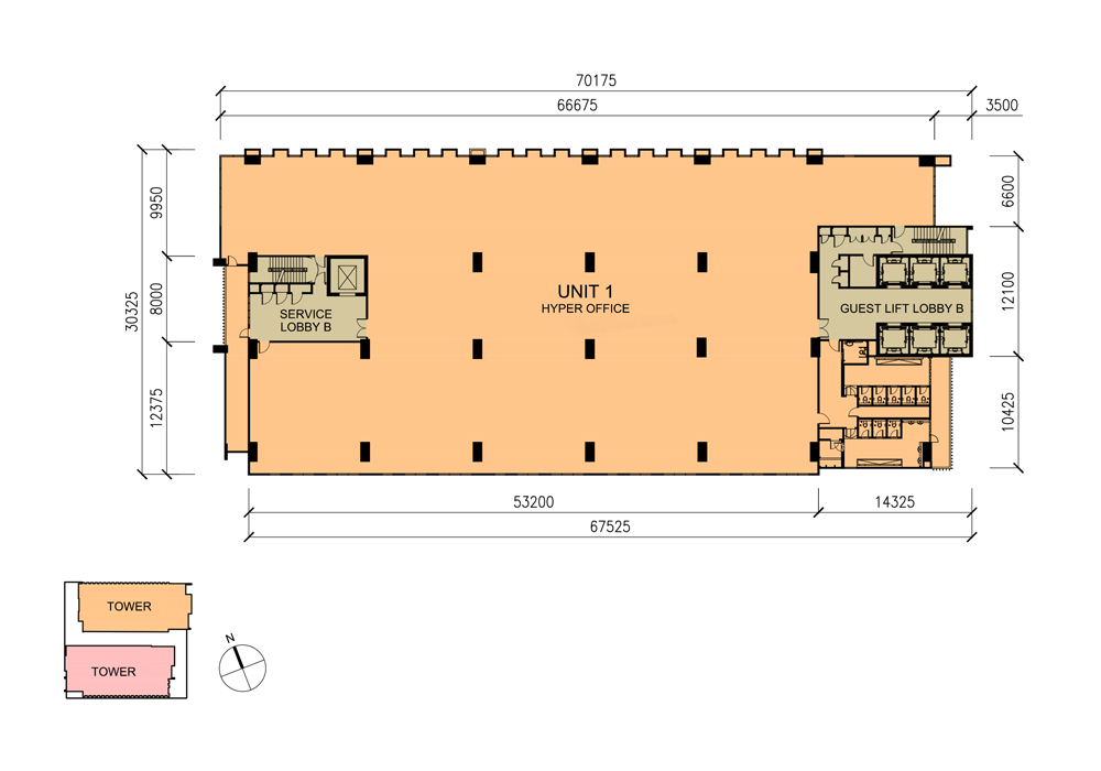 tower b - typical floor